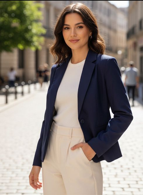 OVI BLAZER MUJER AZUL MARINO JS1389AM