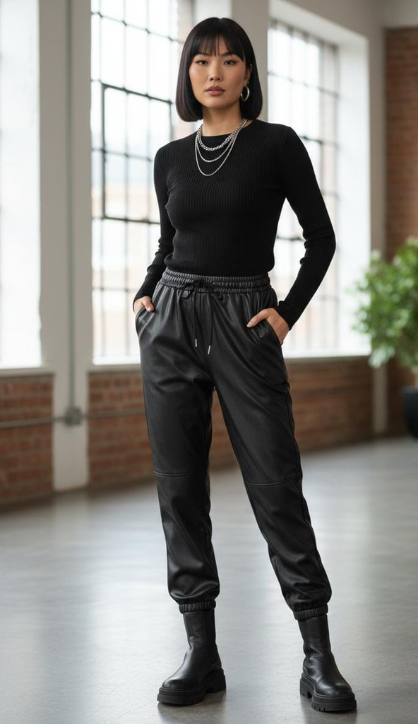 ACTIVE PANTALON SINTETICO NEGRO P13382