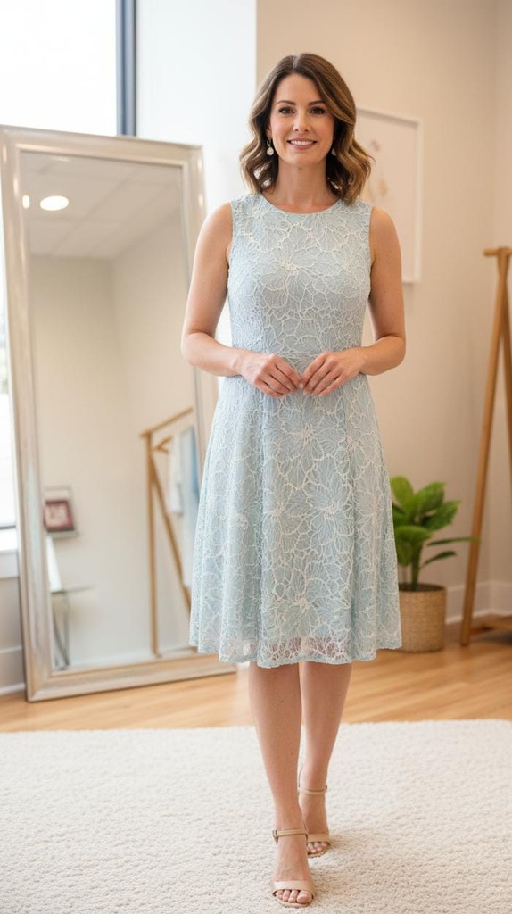 SANDRA DARREN VESTIDO MUJER MENTA 72404