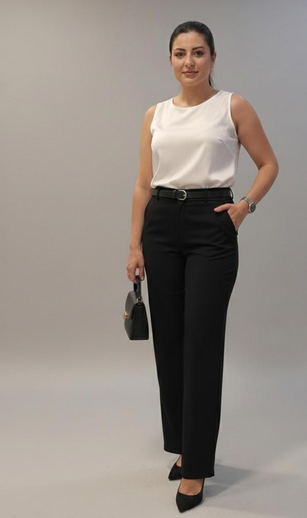 ACTIVE PANTALON NEGRO RECTO MUJER P14193