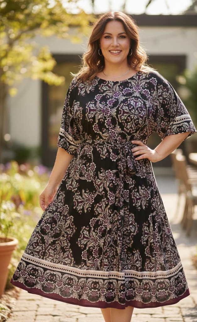 SANDRA DARREN VESTIDO NEGRO-FLRS 75211W