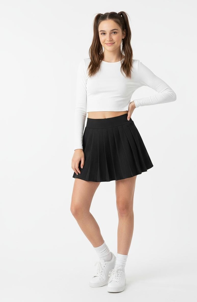 ACTIVE FALDA NEGRO PLICES MUJER S14442