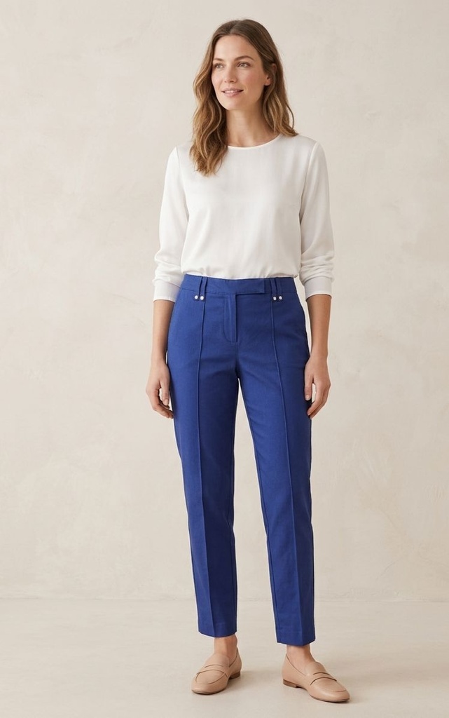 LARRY LEVINE PANTALON FORMAL AZUL SA81GEMB6