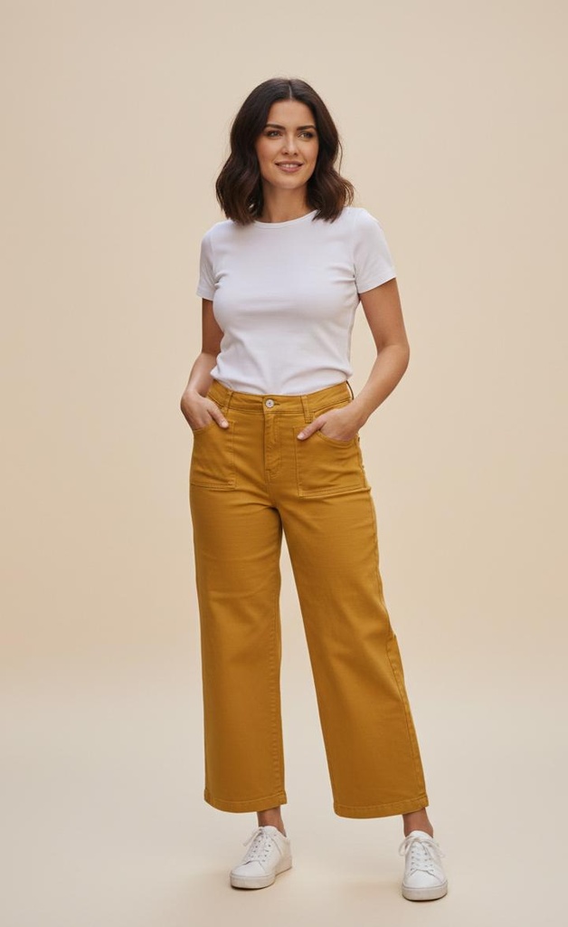 SNEAK PEEK JEANS MOSTAZA RECTO SPP12544IG