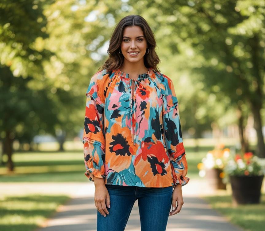 ZAC&RACHEL BLUSA FLORES CLRS MUJER ST815079KF