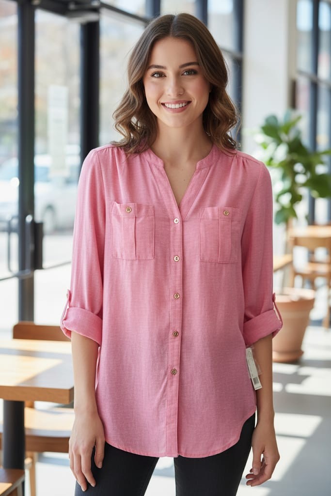 ZAC&RACHEL BLUSA ROSA MUJER ST81C634KR