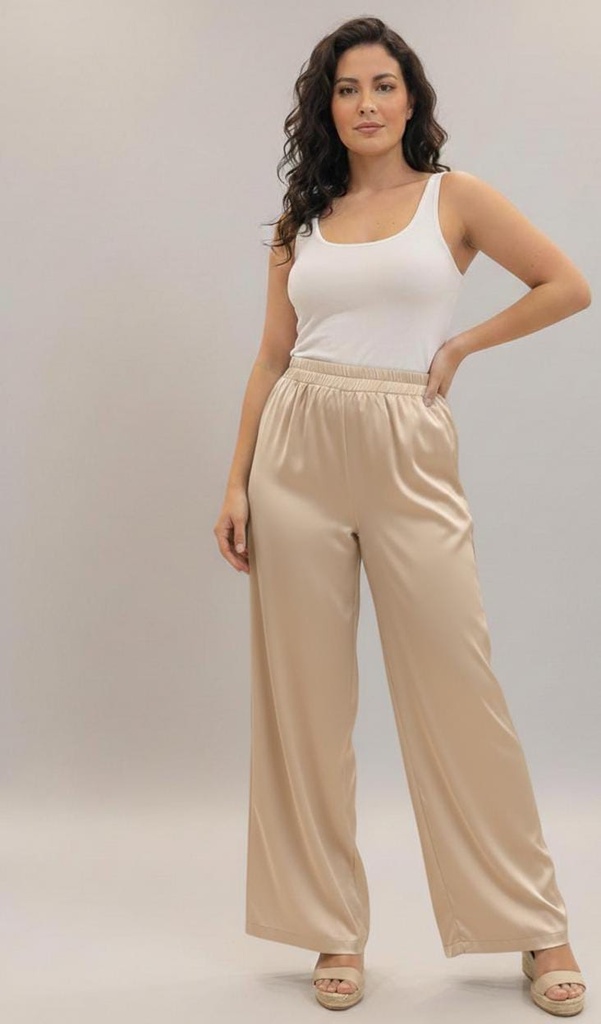 DNA PANTALON TELA CREMA SATIN 1463P22098