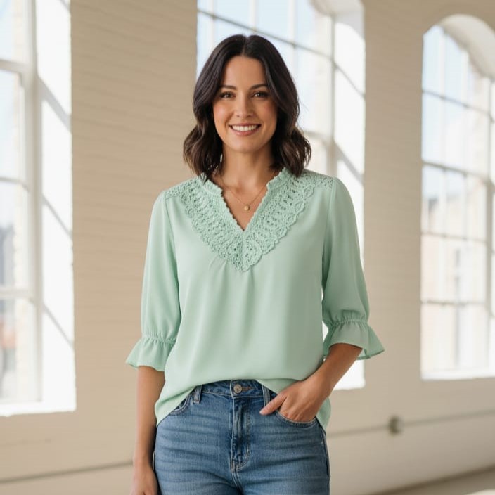 ZAC&RACHEL BLUSA MUJER V.MENTA ST81LM7W9VM