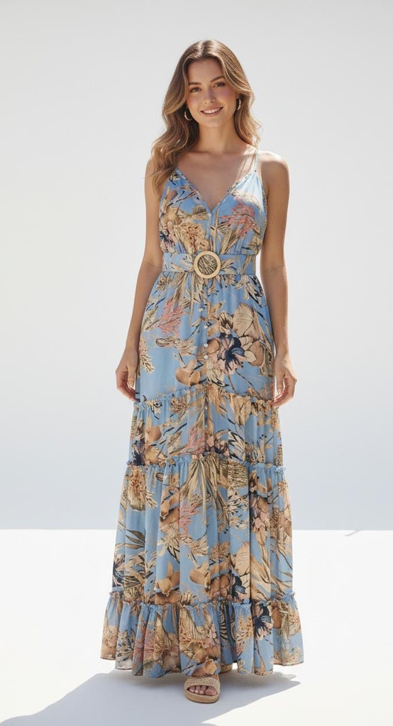 LULUNICO VESTIDO MUJER CELESTE CD13681