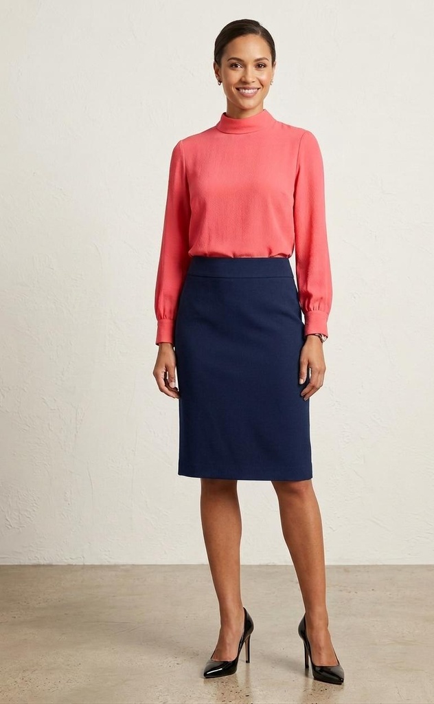 PANIZ FALDA AZUL MARINO MIUJER 2731