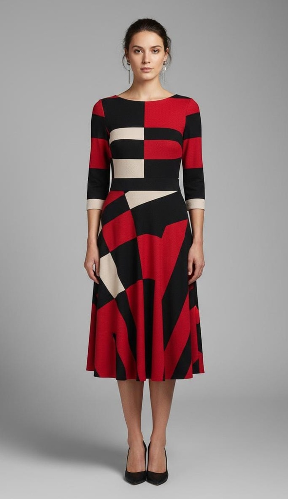 MASON TARA VESTIDO ESTAMPADA 30378MA