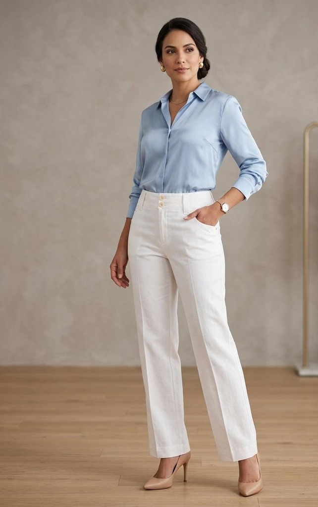 ZATARI PANTALON FORMAL BLANCO E2882PB