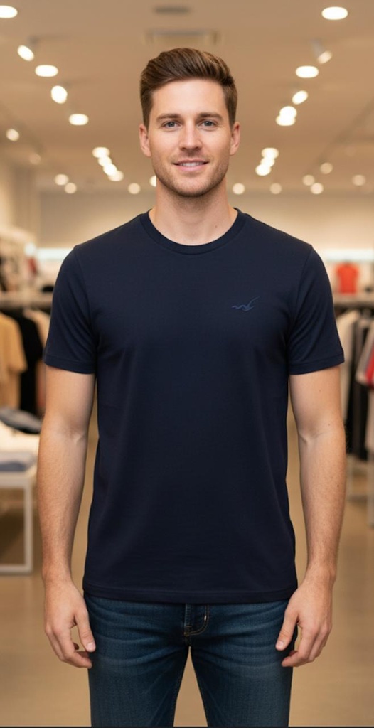 HOLLISTER CAMISETA AZUL M. VB83390006