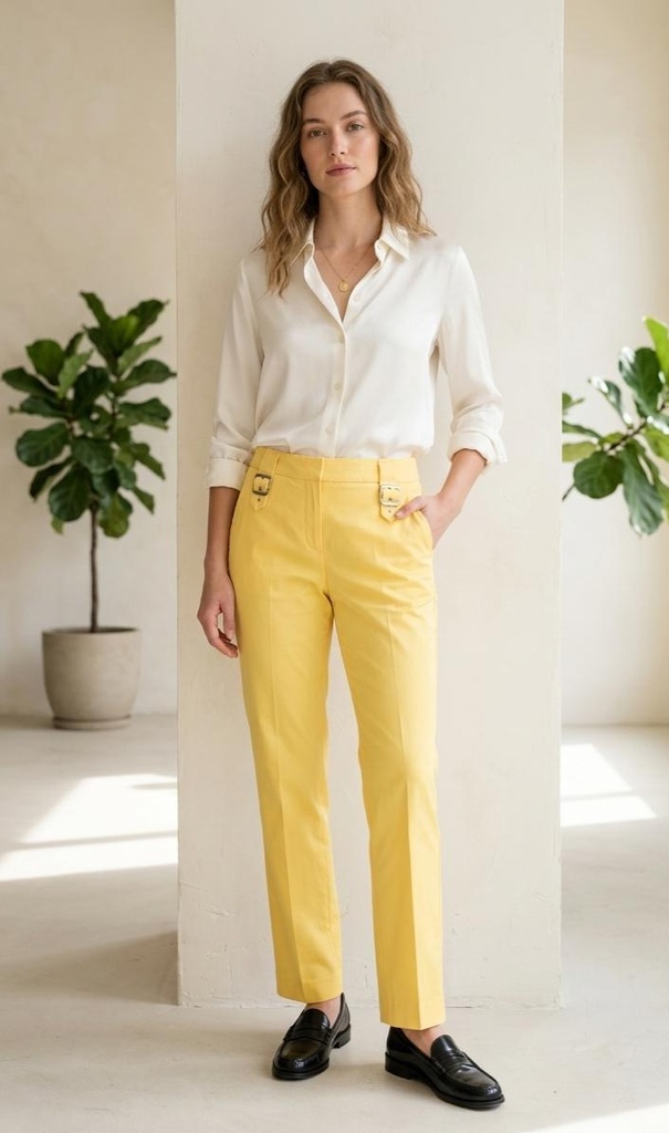 ZATARI PANTALON FORMAL AMARILLO E2885PAMA