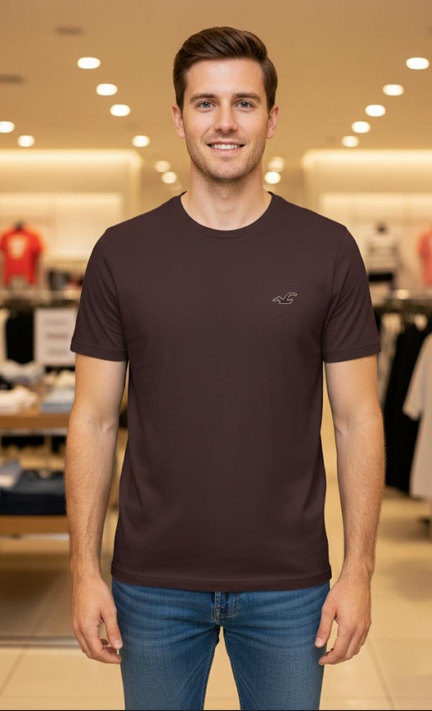 HOLLISTER CAMISETA OCRE HOMRE VB89168576
