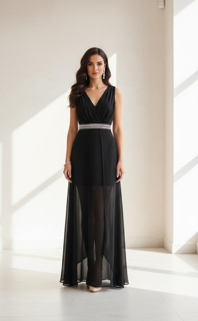 CD3821/VESTIDO NEGRO VL00X052