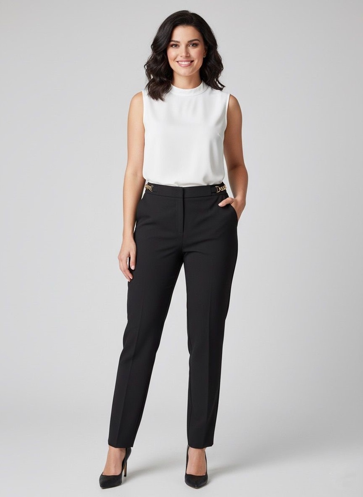 FOCUS 2000 PANTALON FORMAL NEGRO F10447P