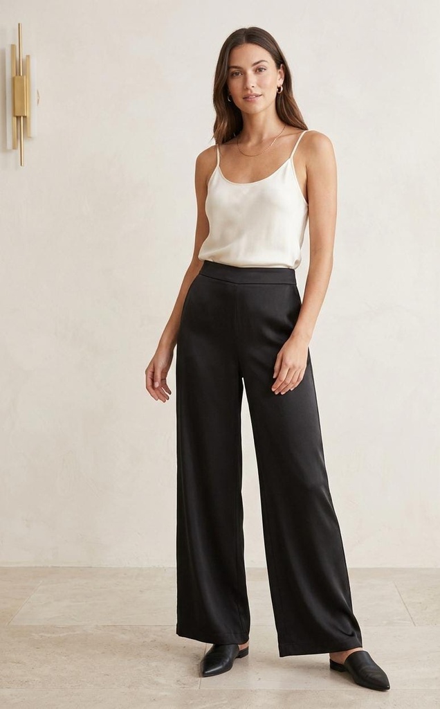 PEACH PALAZO NEGRO MUJER WP99068R