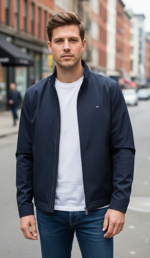 TOMMY CHUMPA AZUL MARINO HOMBRE XM06435AM