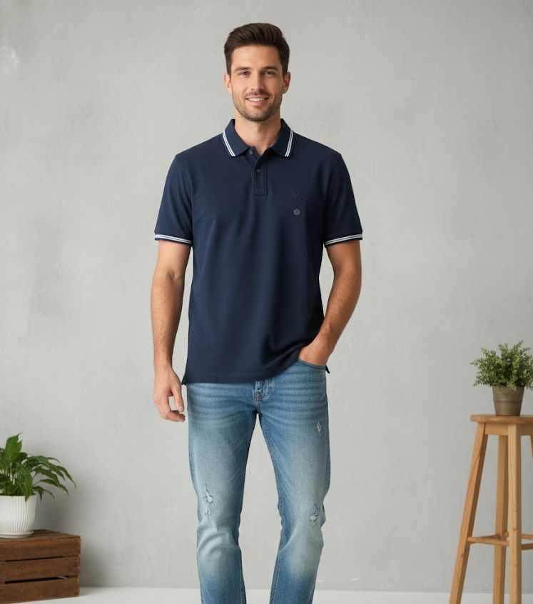 AMERICAN CAMISETA AZUL M. HOMBRE 36398675