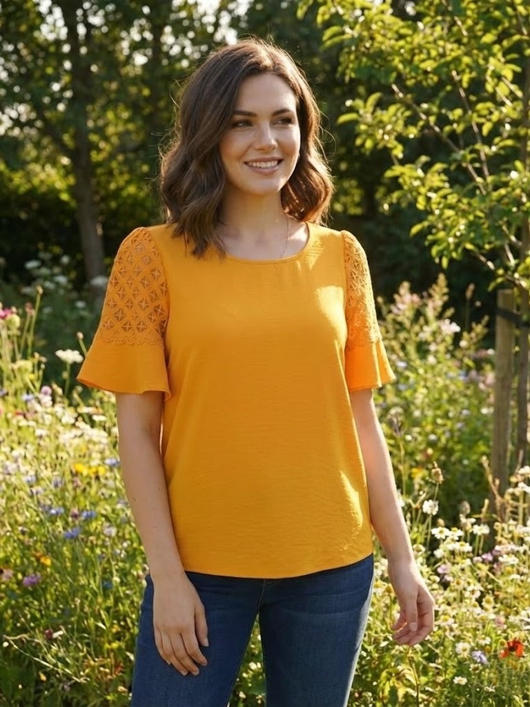 TOGETHER BLUSA MOSTAZA 3767M