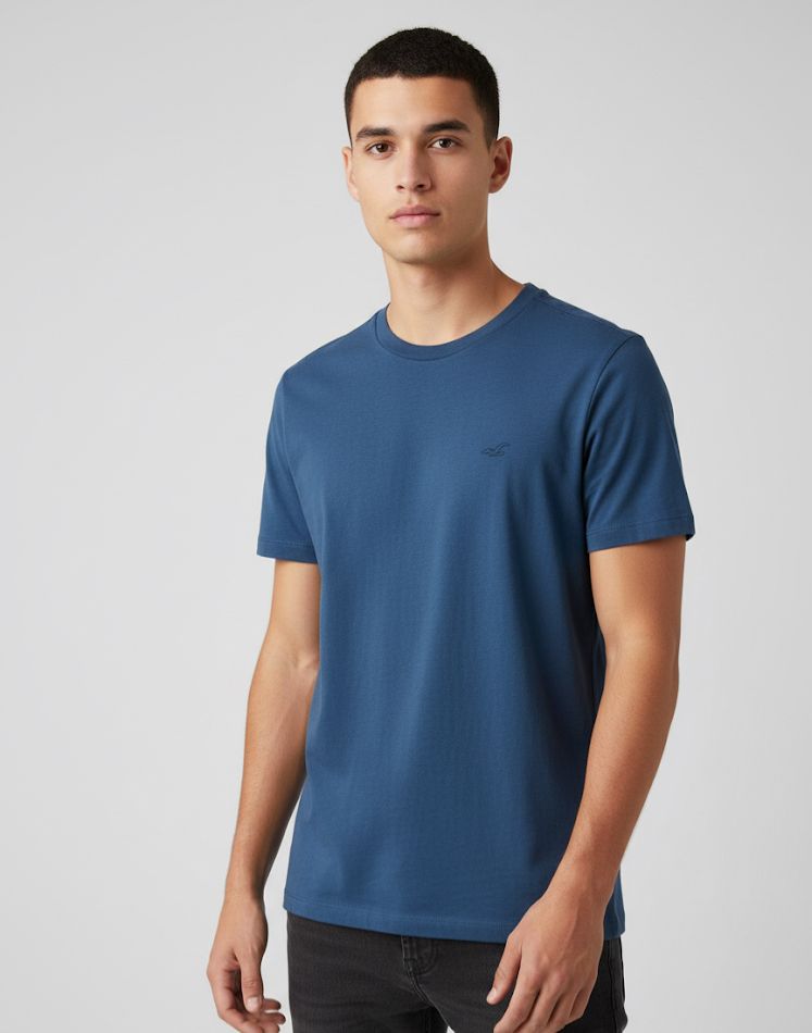 HOLLISTER CAMISETA AZUL HOMBRE 324609A