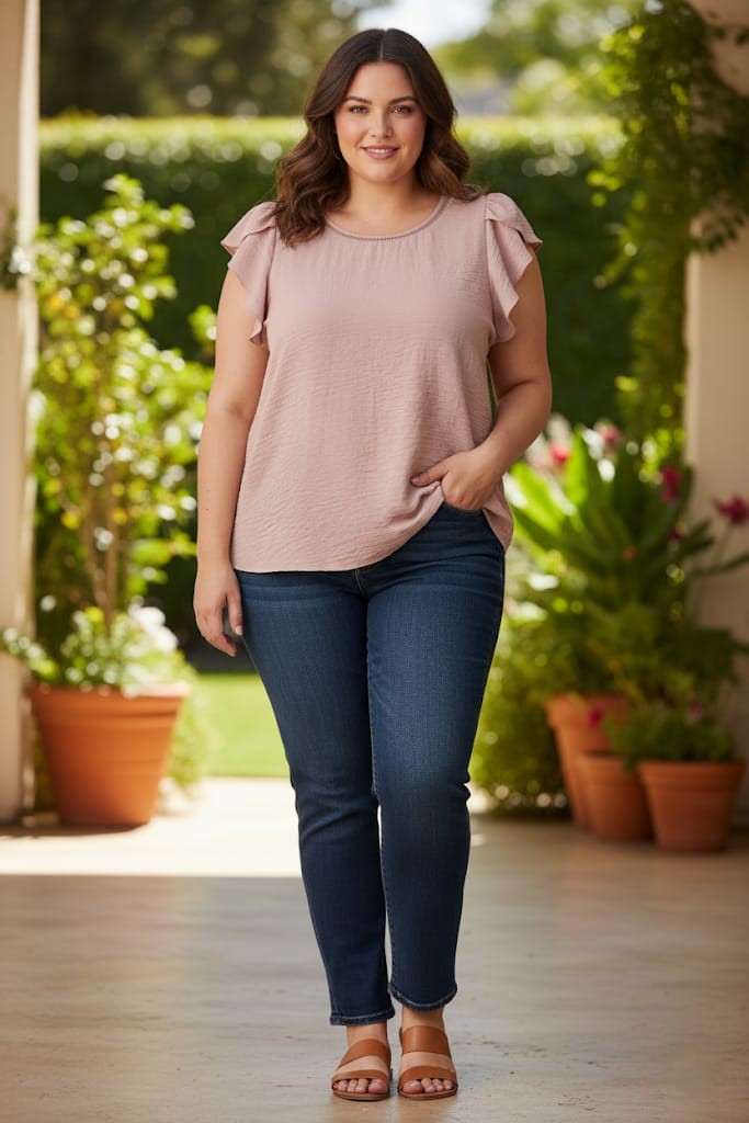 TOGETHER BLUSA ROSA VIEJO 3317RV