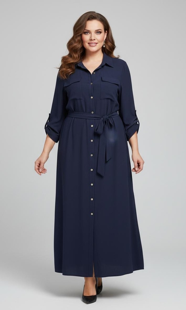 MI COLLECTION VESTIDO AZUL MARINO MUJER AFD9006