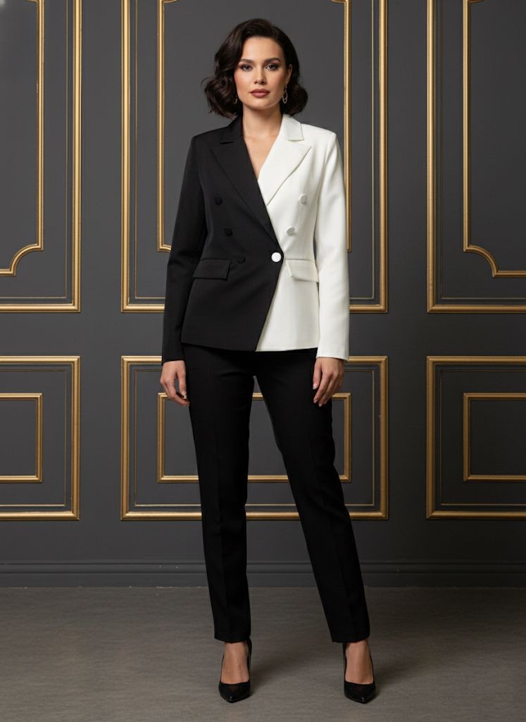 MILK&HONEY BLAZER NEGRO-BLANCO 40564J