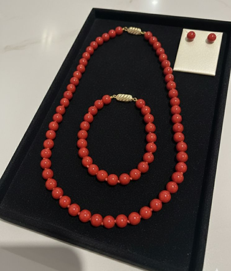 MALLORCA COLLAR-ARETES-PULCER PERLAS CLRS SET003