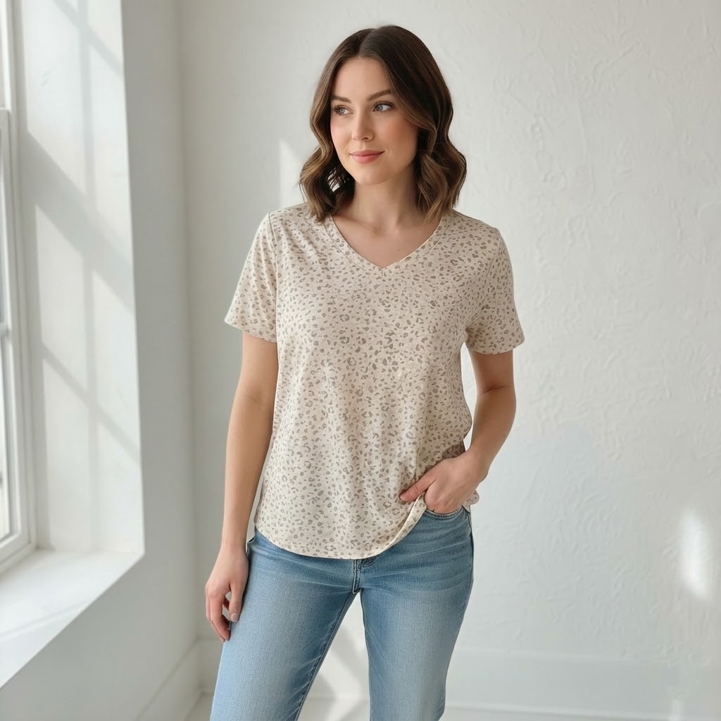 OLD NAVY BLUSA MUJER BEIGE PNTS CAFE 507517
