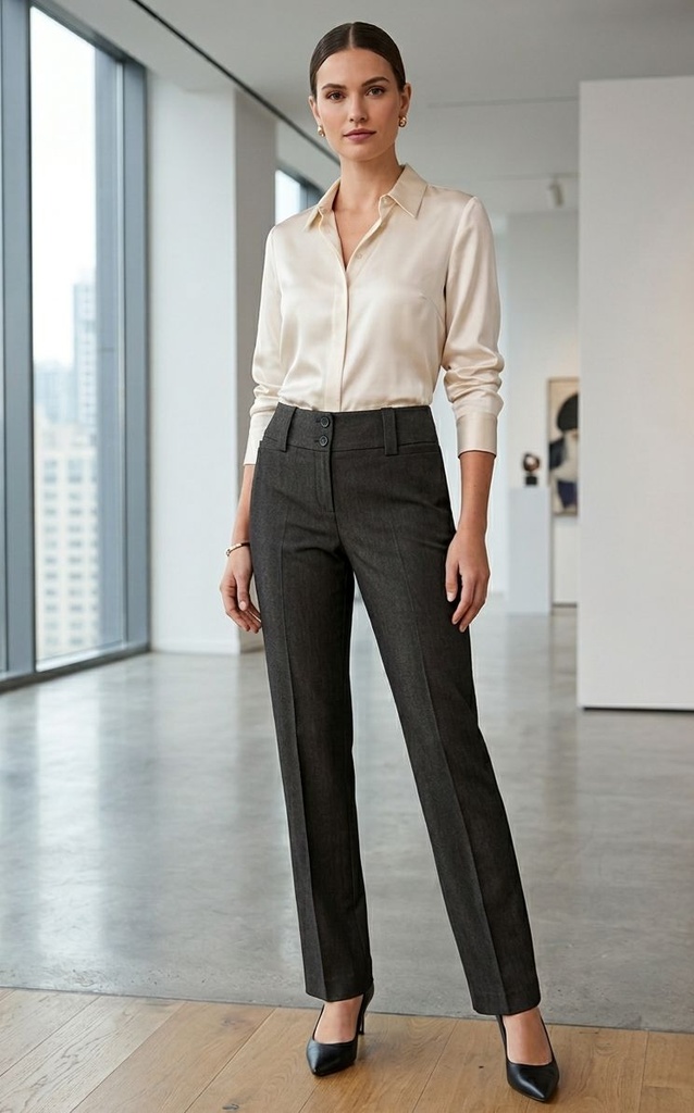 FOCUS 2000 PANTALON FORMAL NEGRO 2803P