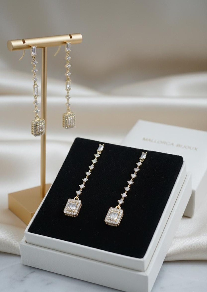 ARETES ENCHAPE DORADO COLGATE BRILLA