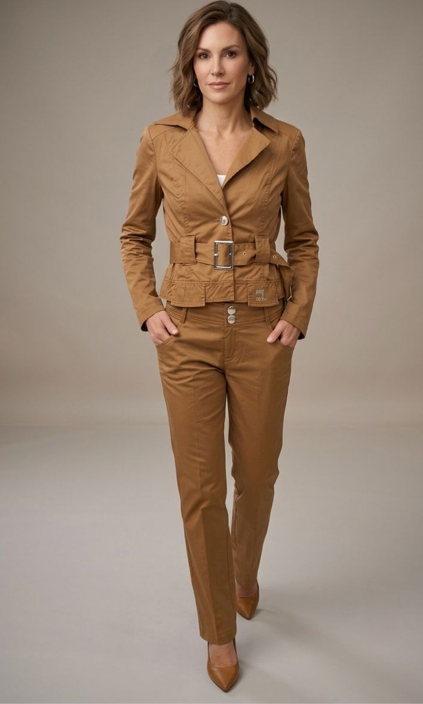 LUCY PARIS CHAQUETA-PANTALON CAFE 118920