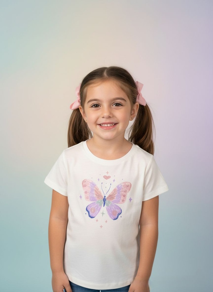 CARTER´S CAMISETA CREMA MARIPOSA 11879CM