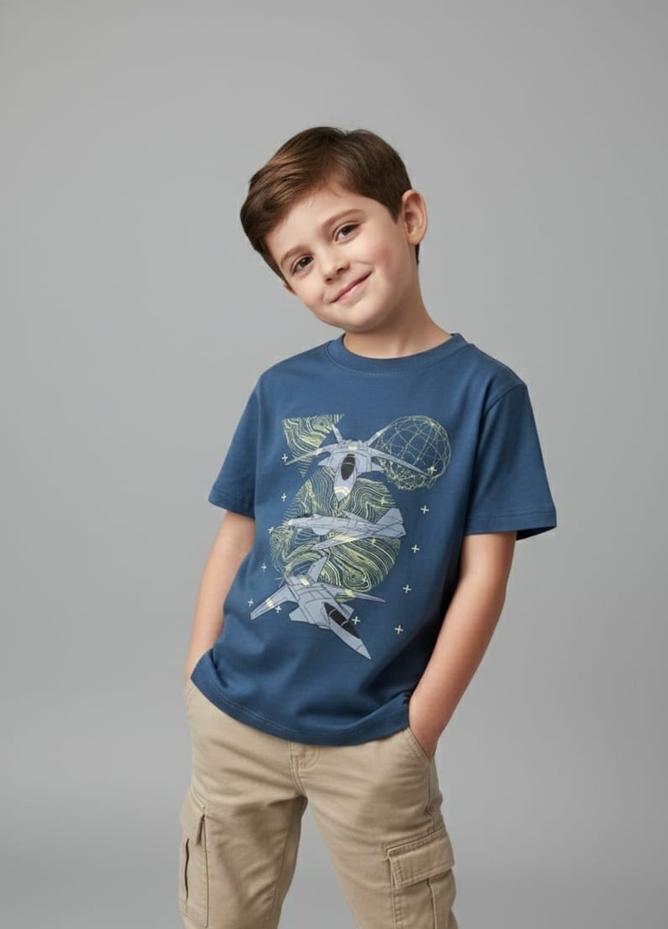 CARTER´S CAMISETA AZUL AVIONES 11879A