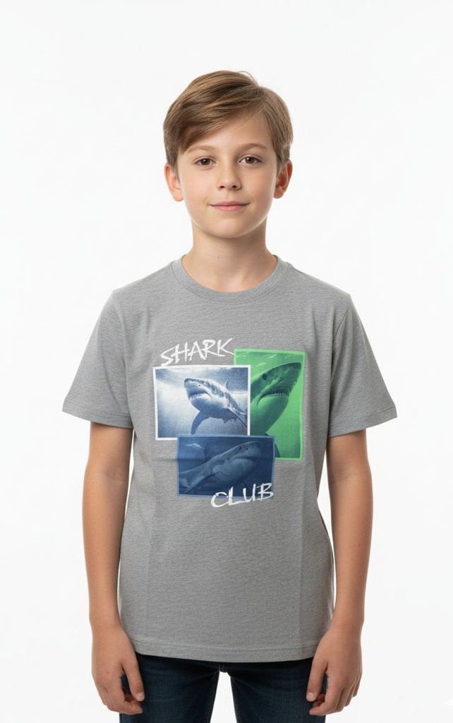 OSHKOSH CAMISETA GRIS TIBURONES 11879