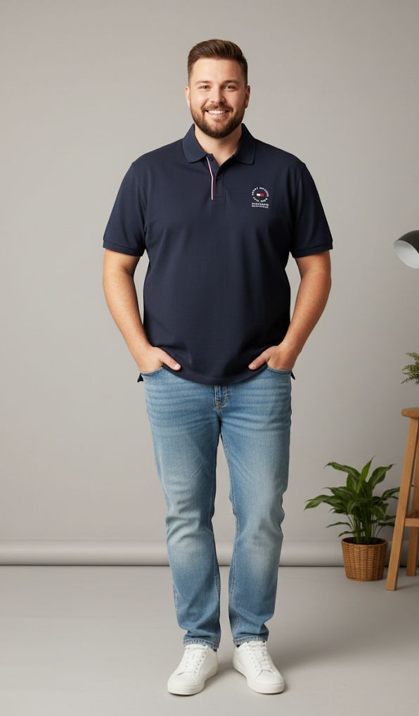 TOMMY CAMISETA C-P AZUL MARINO HOMBRE