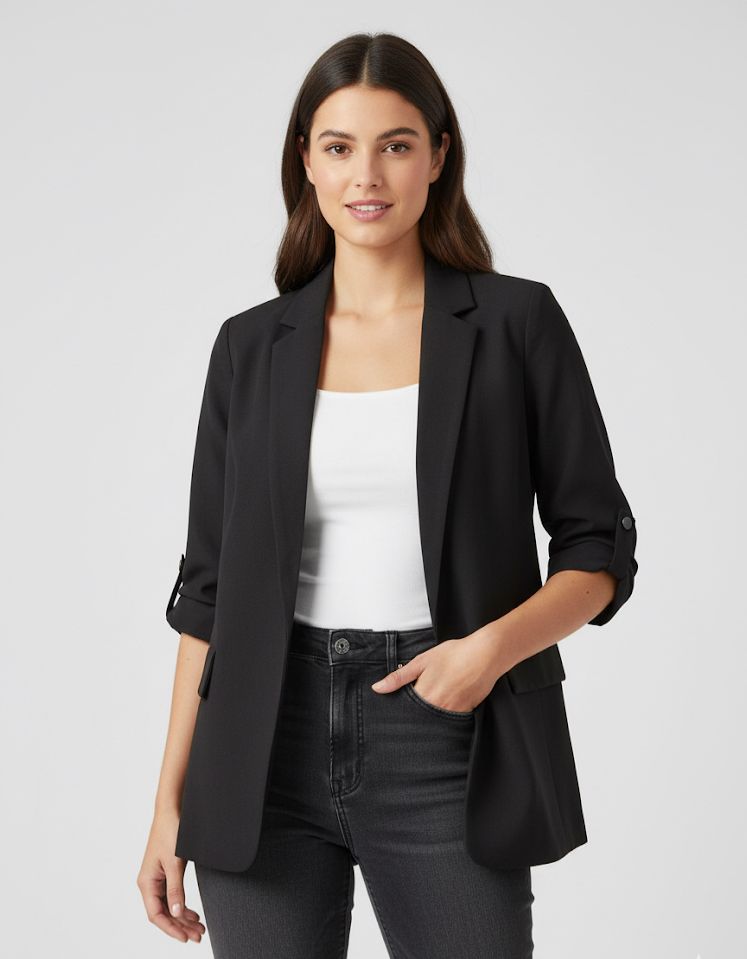 LOVE TREE BLAZER NEGRO MUJER