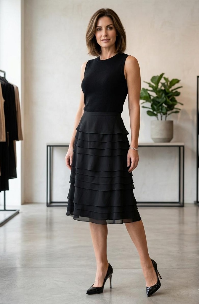 JR.NITES FALDA MUJER NEGRO 43918