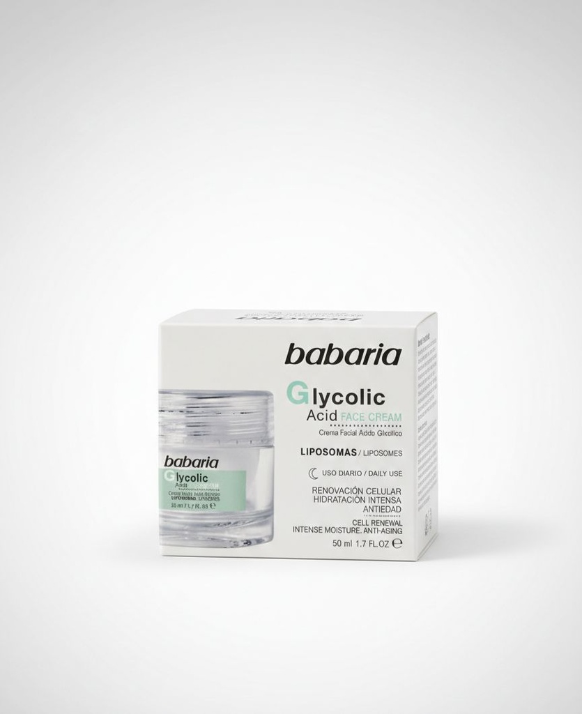 BABARIA CREM FACIAL ÁCIDO GLICÓLICO 50ml