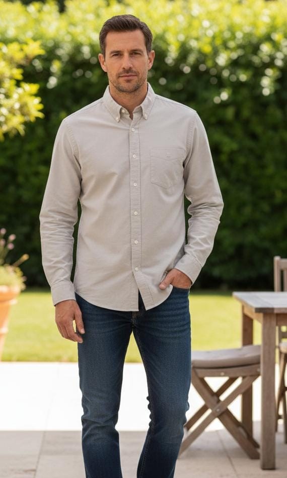 GAP CAMISA GRIS HOMBRE