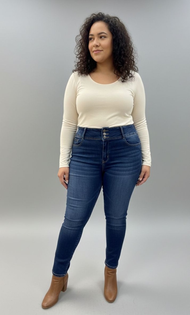 WAX JEANS MUJER AZUL OSCURO 90160XL