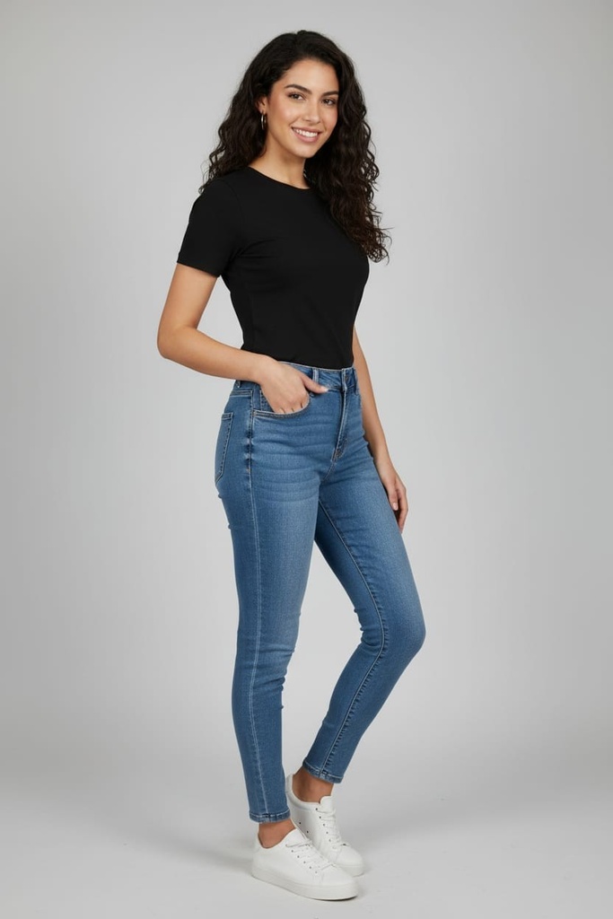 WAX JEANS AZUL MEDIUM SKINNY MUJER