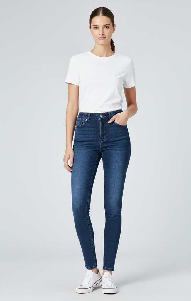 WAX JEANS AZUL OSCURO MUJER