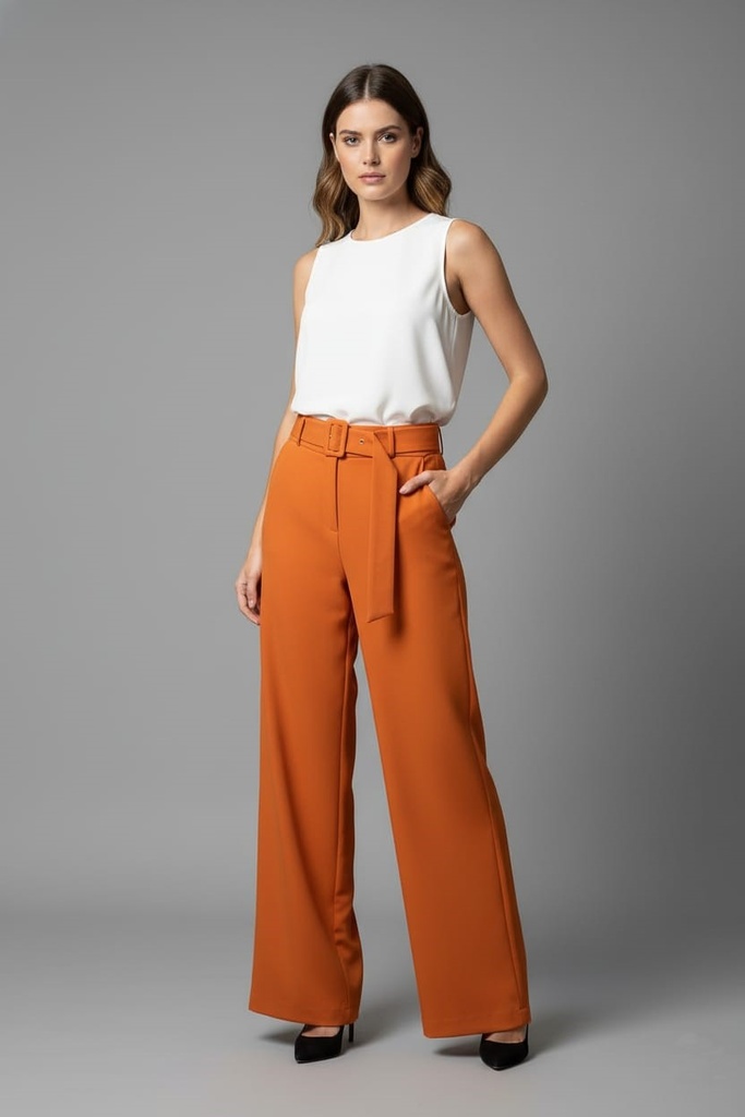 MICHEL PANTALON TERRACOTA MUJER