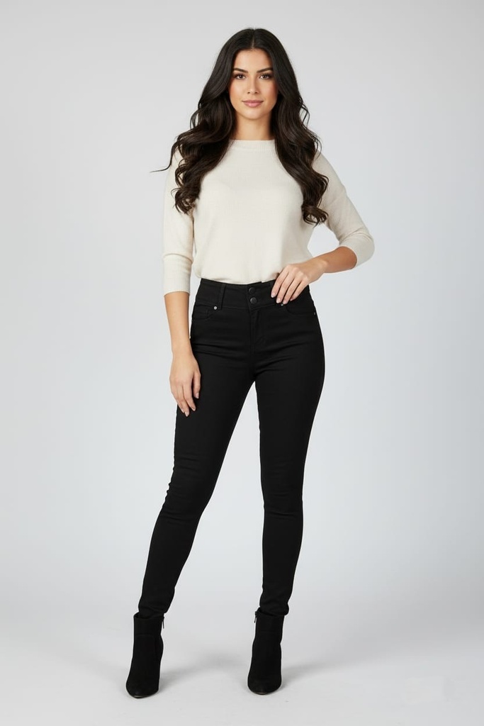 WAX JEANS MUJER NEGRO 93400