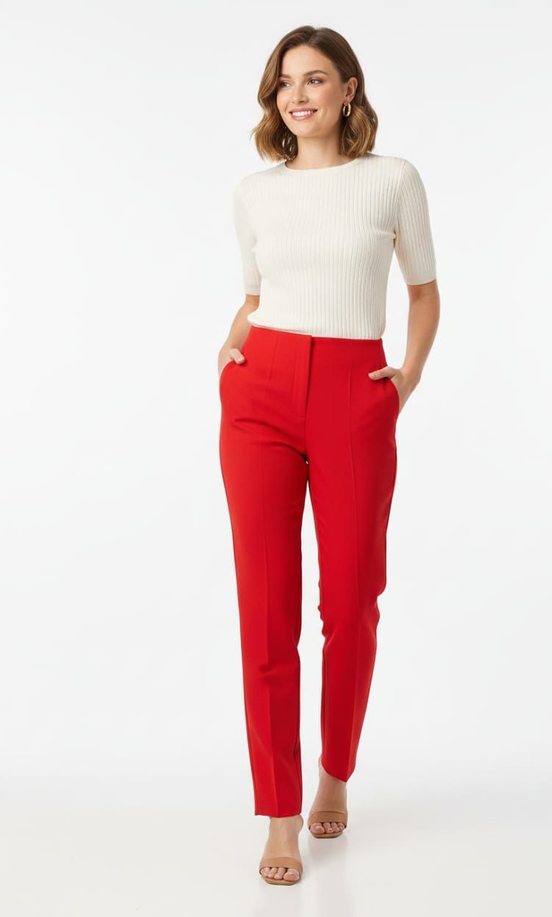 MICHEL PANTALON ROJO MUJER