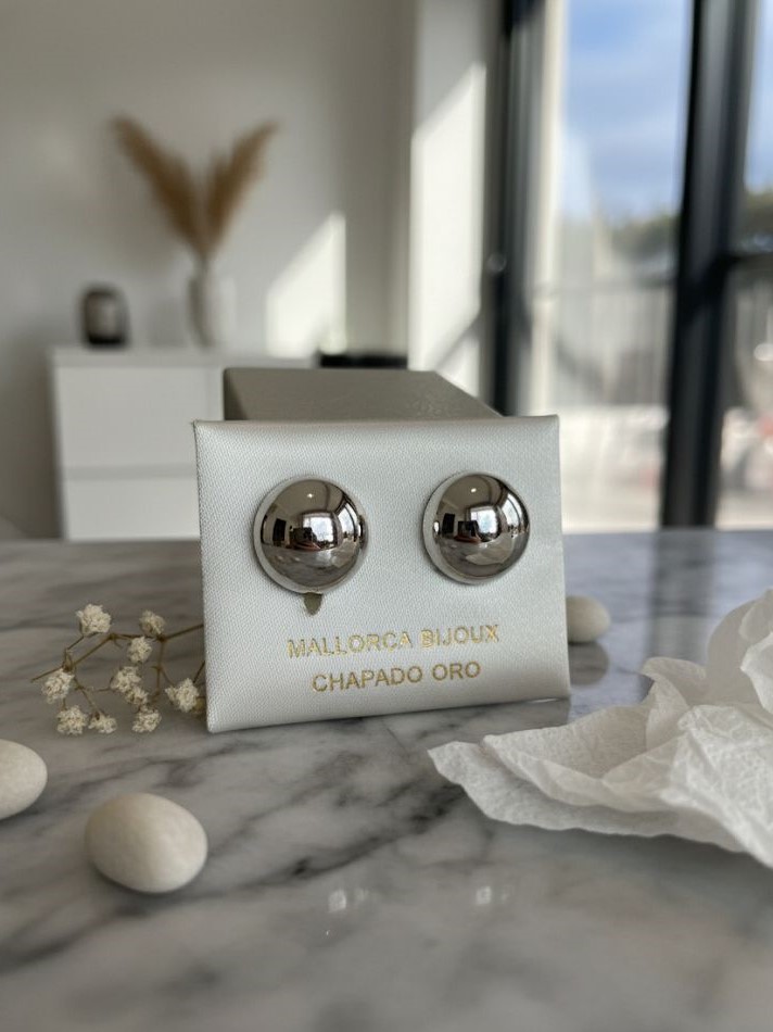 ARETES ENCHAPE DORADO MED.