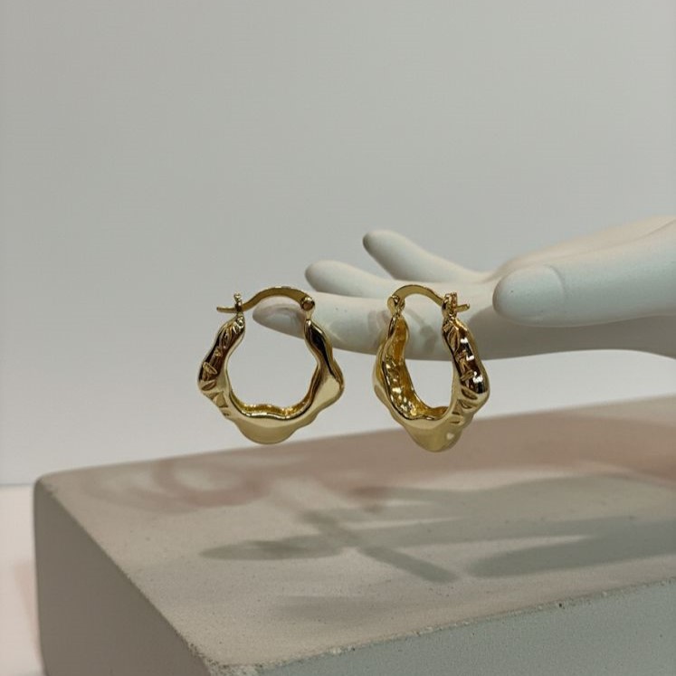 ARGOLLA ENCHAPE DORADO FLRS